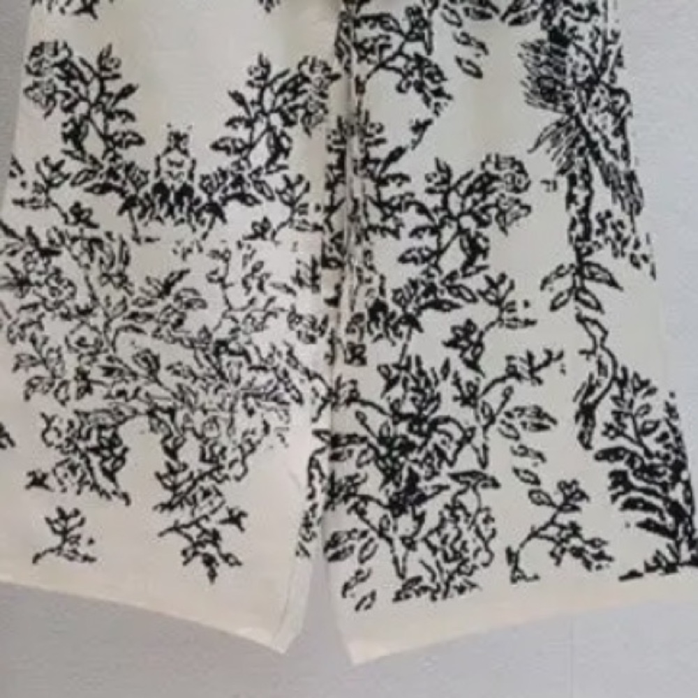 0827. Floral Jacquard Print Hoodie and Pants Set - Apricot - Picture 3 of 3